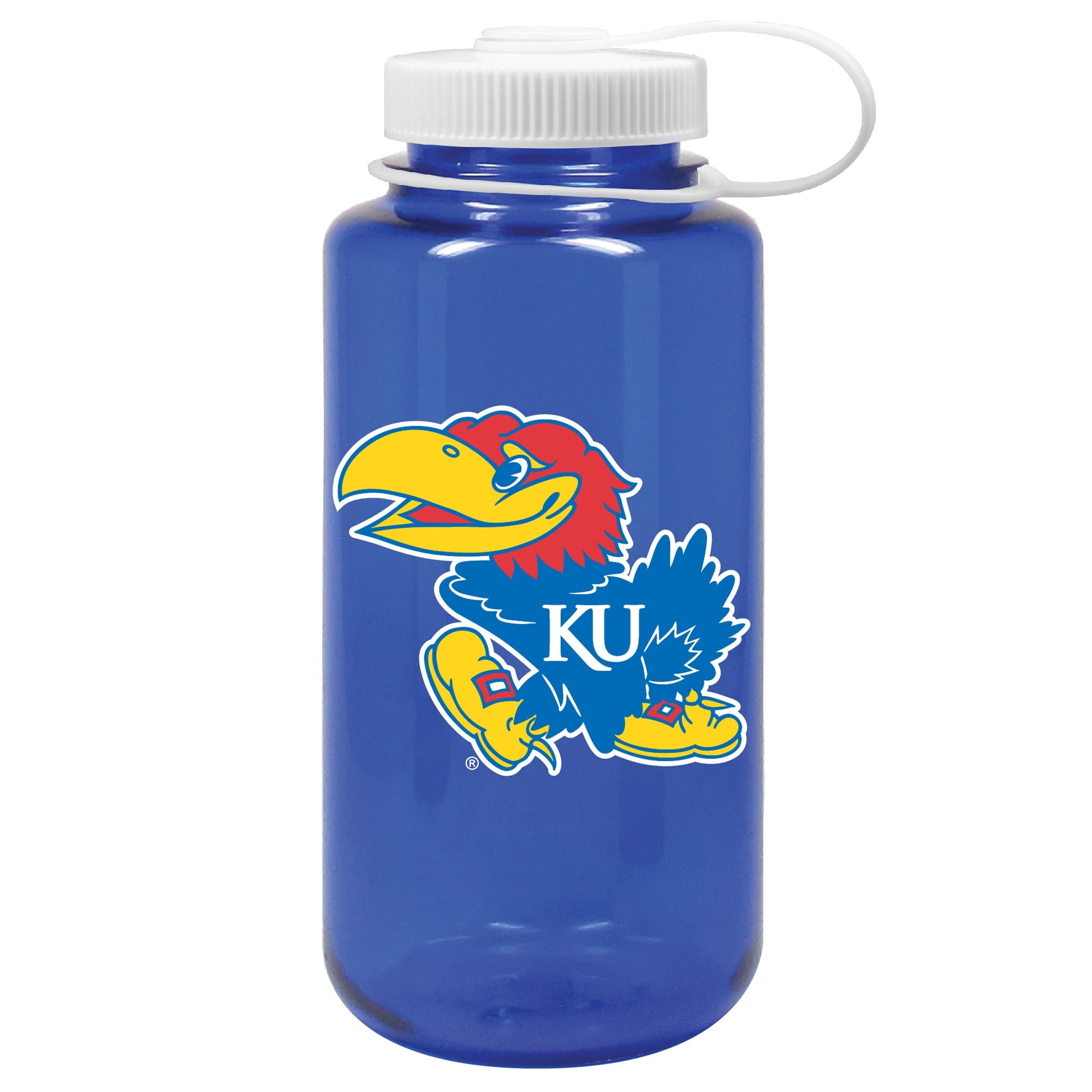 Royal Kansas Jayhawks 32oz. Nalgene Sustainable Wide Mouth Water Bottle C172K