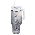 30 oz Insulated Stainless Steel Tumbler Double Wall Stainless Steel Tumbler with 2-Way Drinking Snowy Winter Landscape C557U