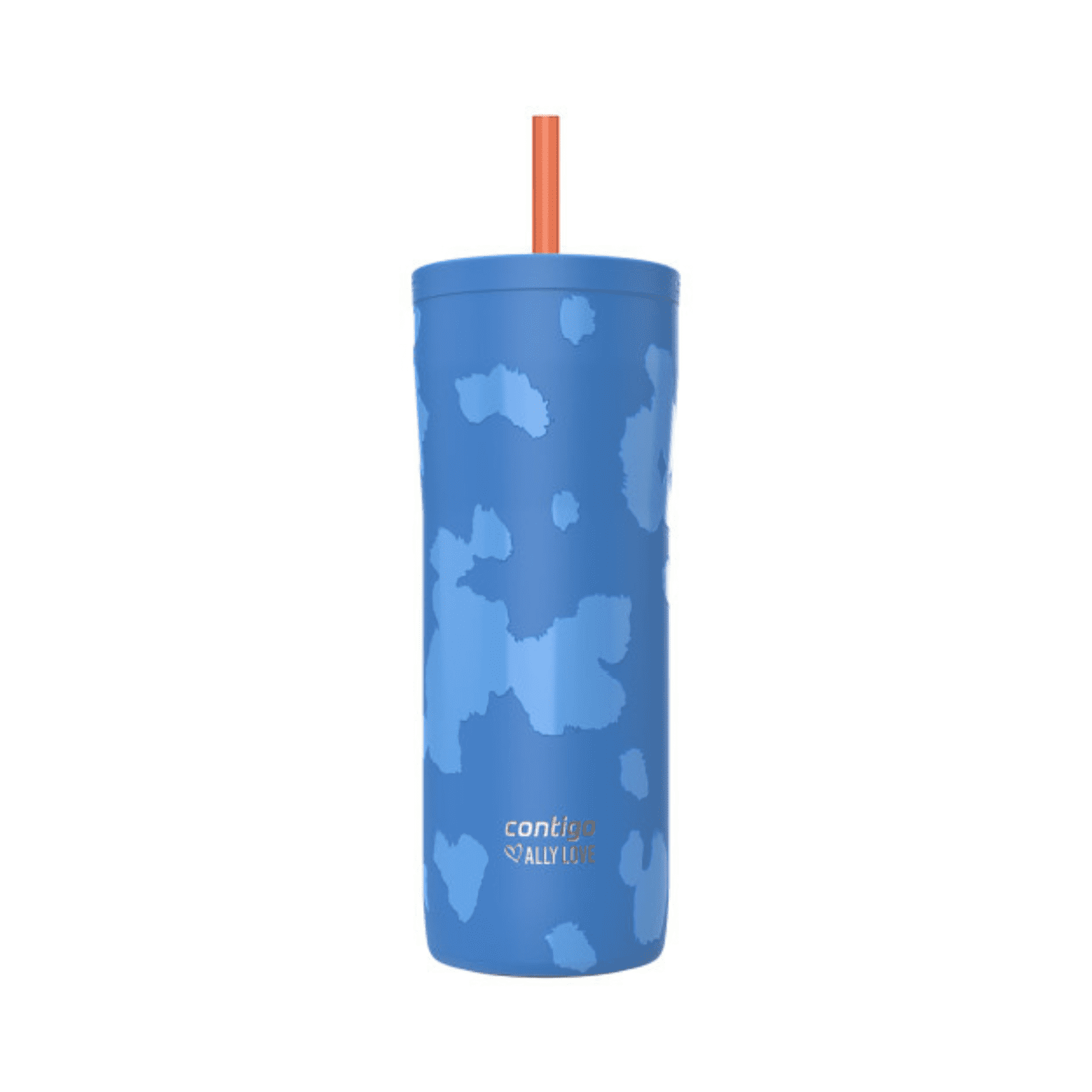 Contigo x Ally Love Streeterville 2.0 Stainless Steel Tumbler with Straw, 24 oz, Stellar Jay C112A
