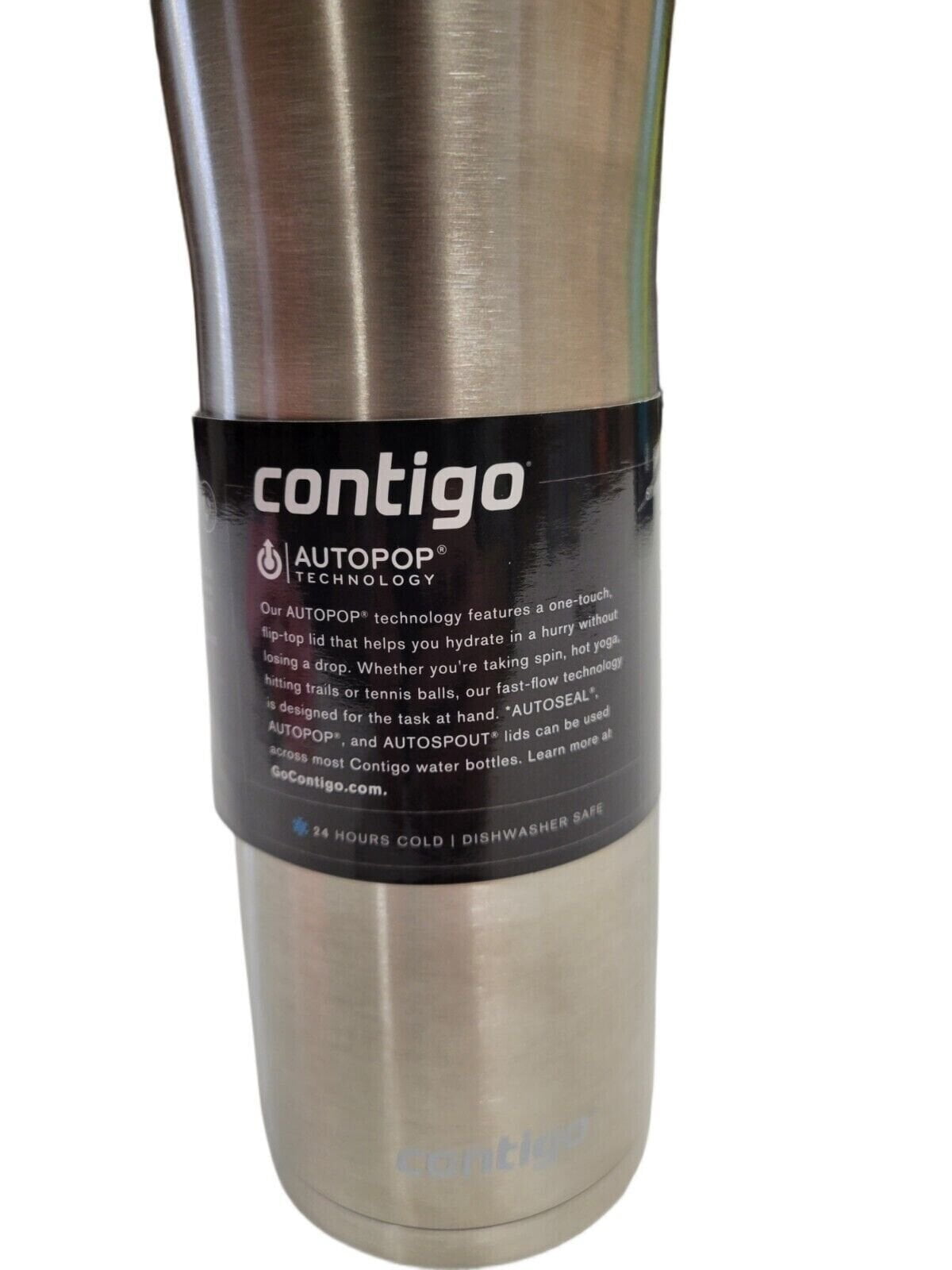 Contigo 20 oz. Jackson Chill 2.0 Water Bottle - Stainless Steel w/Licorice C059K