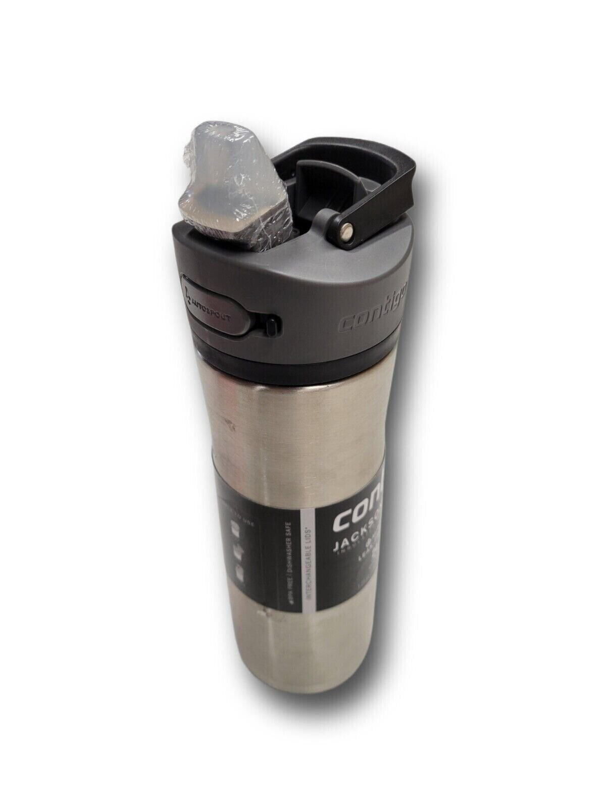 Contigo 20 oz. Jackson Chill 2.0 Water Bottle - Stainless Steel w/Licorice C059K