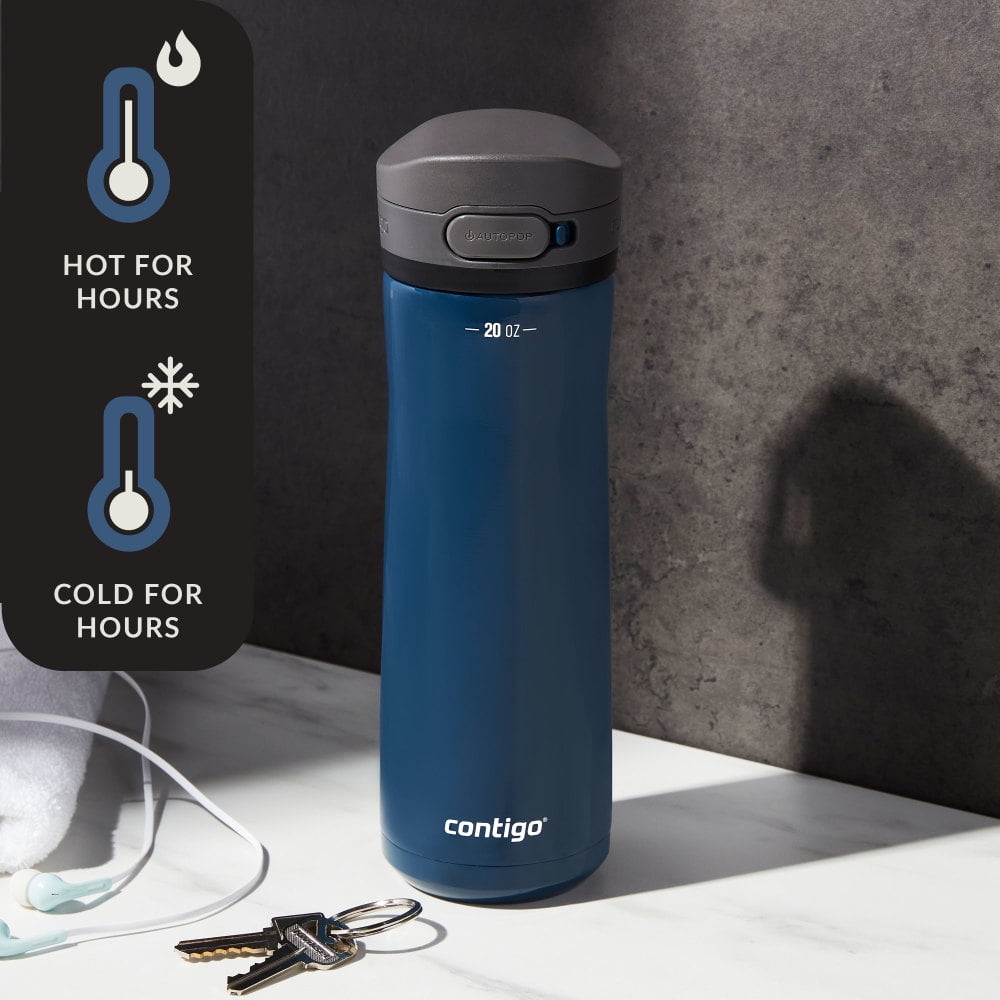 Contigo 20 oz. Jackson Chill 2.0 Water Bottle - Stainless Steel w/Licorice C059K