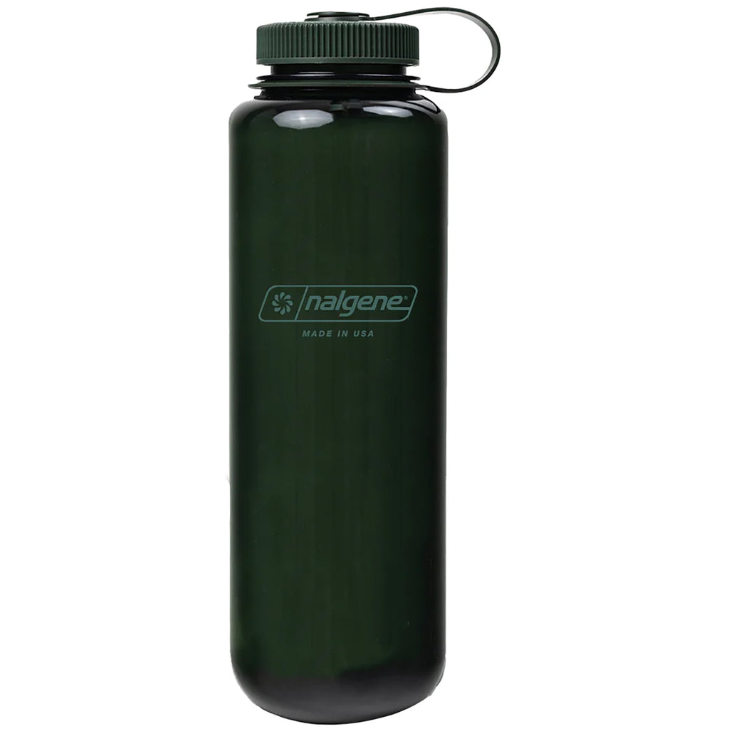 Nalgene Sustain Tritan BPA-Free Water Bottle Made with Material Derived from 50% Plastic Waste (using ISCC certified mass balance), 48 OZ, Wide Mouth, Blue C147G