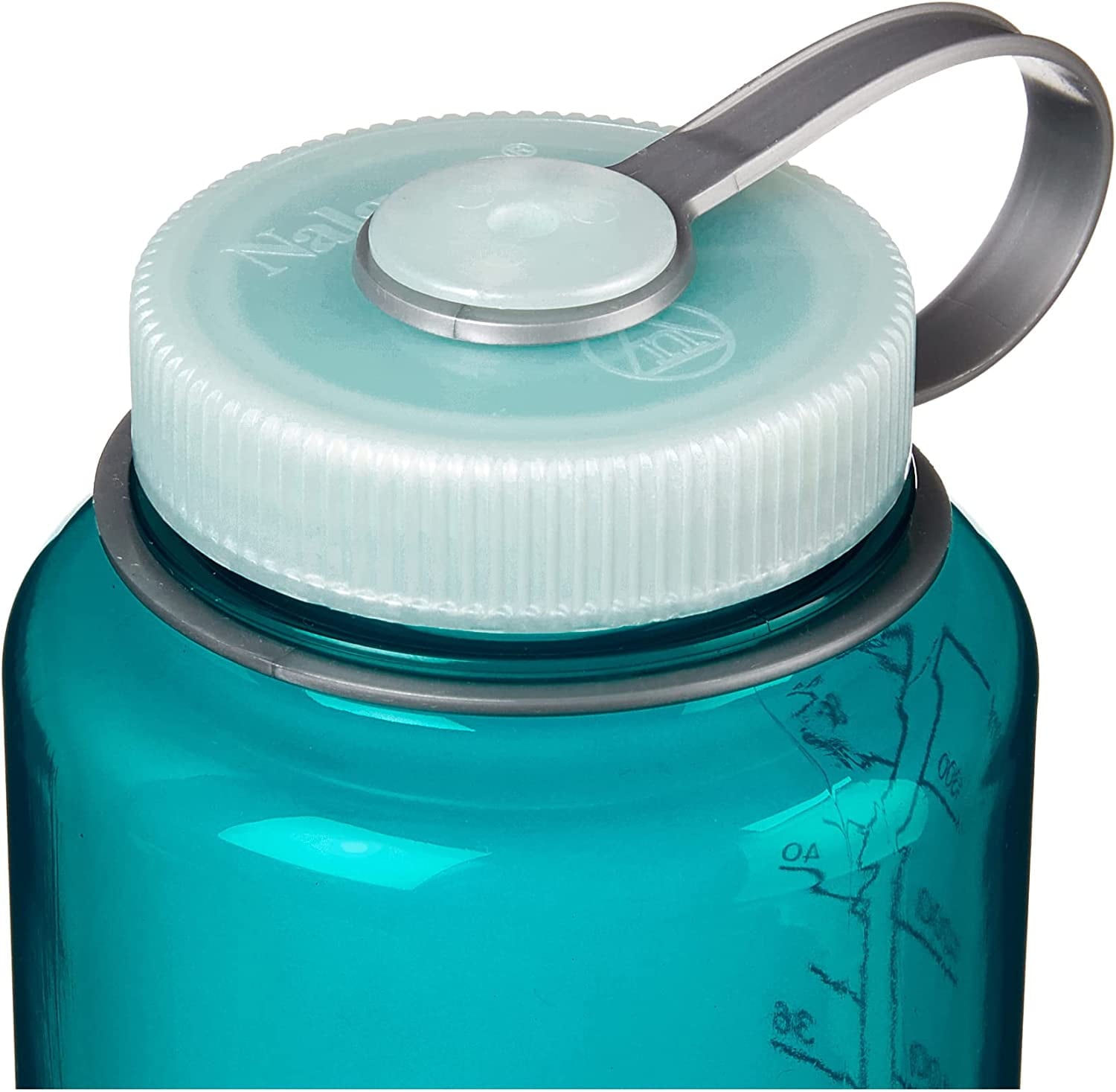 Nalgene Sustain Tritan BPA-Free Water Bottle Made with Material Derived from 50% Plastic Waste (using ISCC certified mass balance), 48 OZ, Wide Mouth, Blue C147G