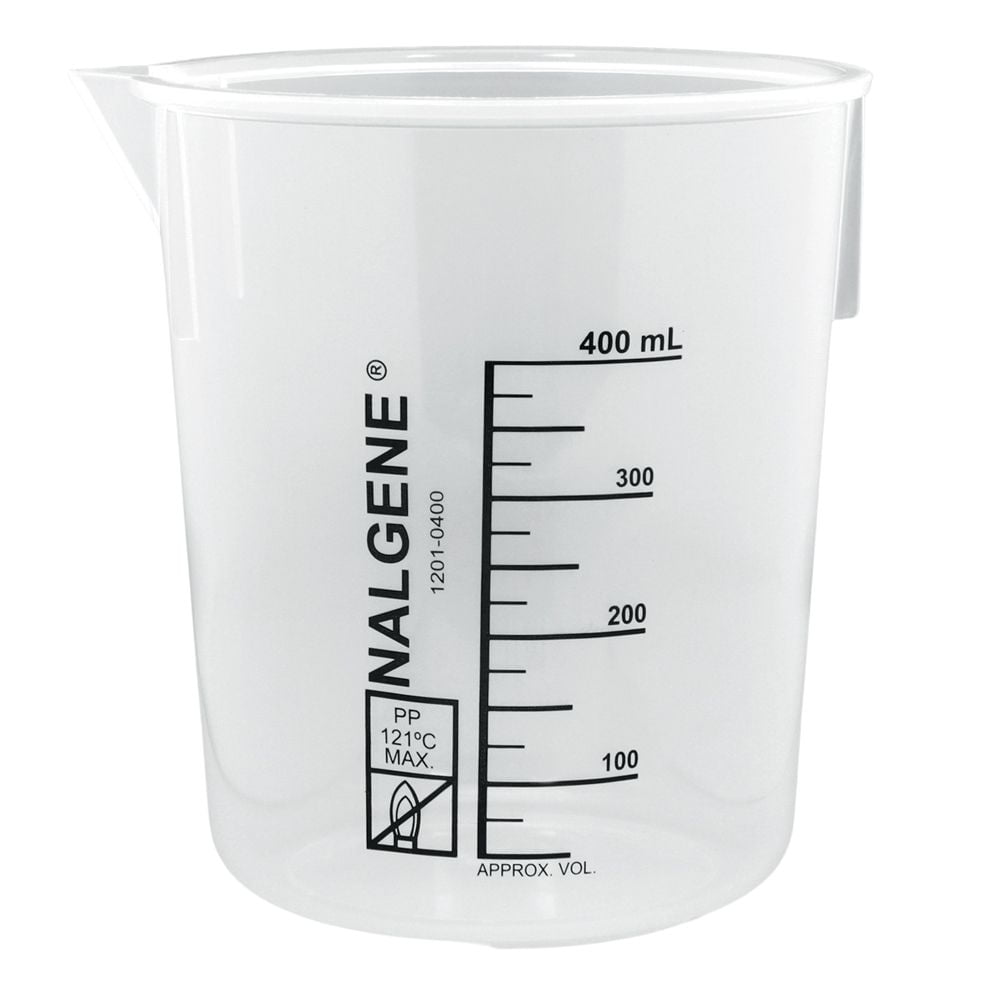 Nalgene Griffin Beaker, Low Form, Polypropylene, 400 Ml C198Q