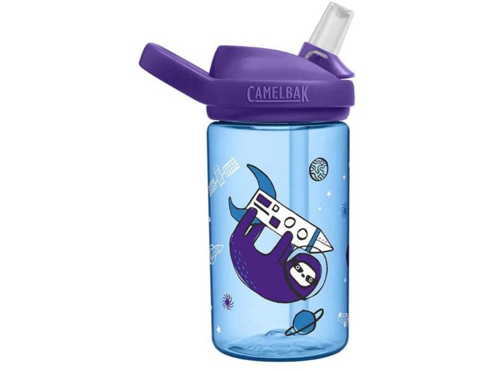Camelbak Eddy+ Kids 14oz Water Bottle with Flip Straw, Sloths in Space C334R