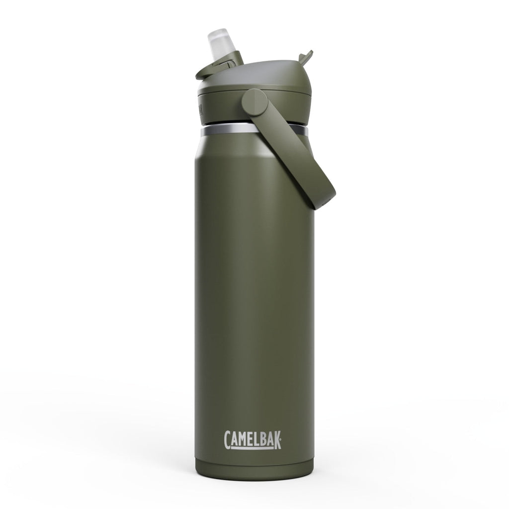 CamelBak Thrive™ Flip Straw Insulated Stainless Steel Water Bottle, 25 oz, Sierra Red C340B