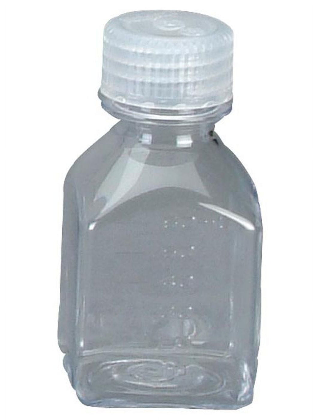 Nalgene Transparent Lexan Polycarbonate Square Storage Bottle - 8 oz. - Clear C184V