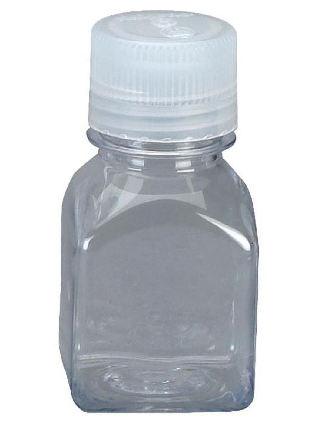 Nalgene Transparent Lexan Polycarbonate Square Storage Bottle - 8 oz. - Clear C184V