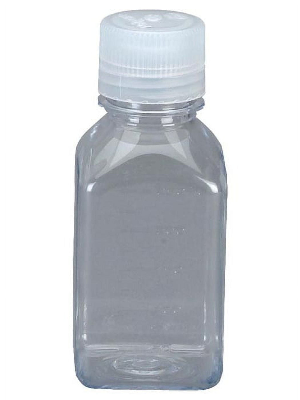 Nalgene Transparent Lexan Polycarbonate Square Storage Bottle - 8 oz. - Clear C184V