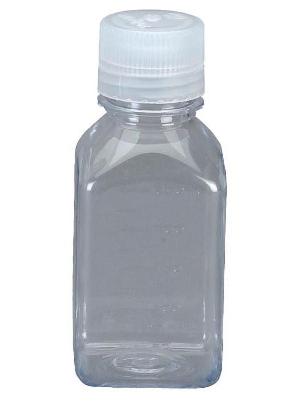 Nalgene Transparent Lexan Polycarbonate Square Storage Bottle - 8 oz. - Clear C184V