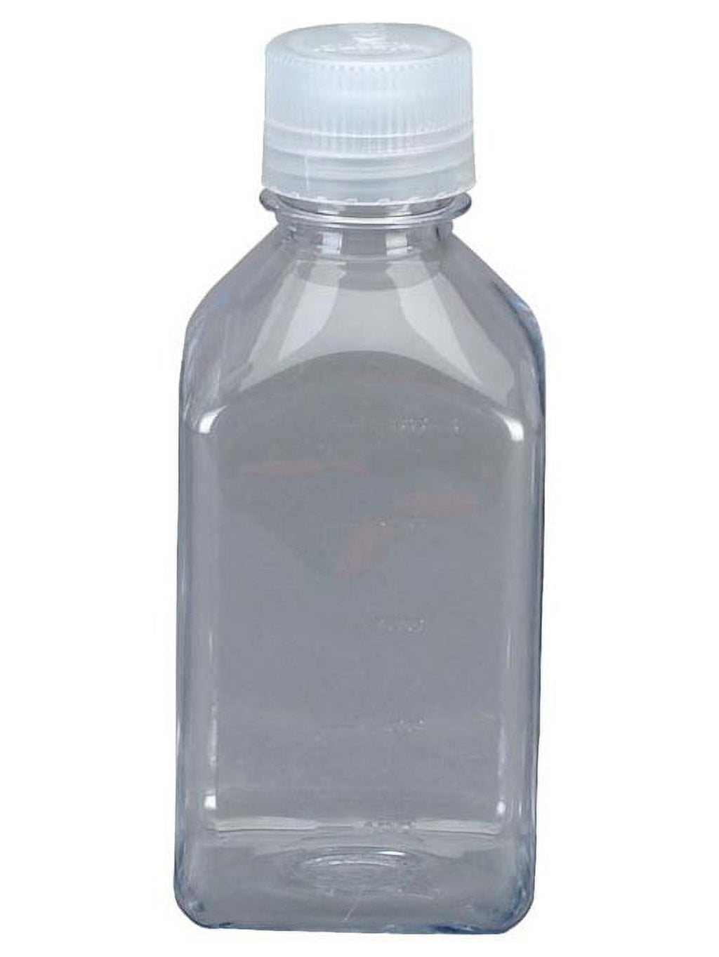 Nalgene Transparent Lexan Polycarbonate Square Storage Bottle - 8 oz. - Clear C184V
