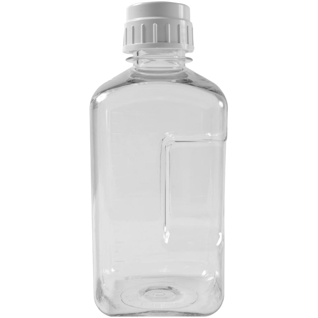Nalgene Transparent Lexan Polycarbonate Square Storage Bottle - 8 oz. - Clear C184V