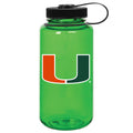 Green Miami Hurricanes 32oz. Nalgene Sustainable Wide Mouth Water Bottle C159Y