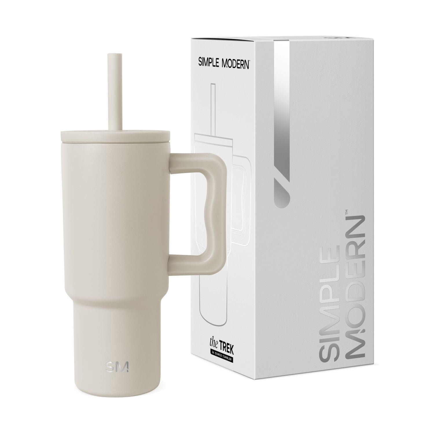 Simple Modern 24oz Trek Tumbler with handle and Silicone Straw Lid | Asteroid C411A