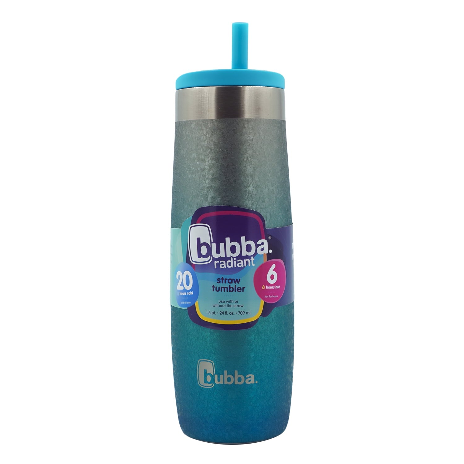 Bubba 24 oz. Radiant Stainless Steel Straw Tumbler - Scuba Crystalized Ombre C115P