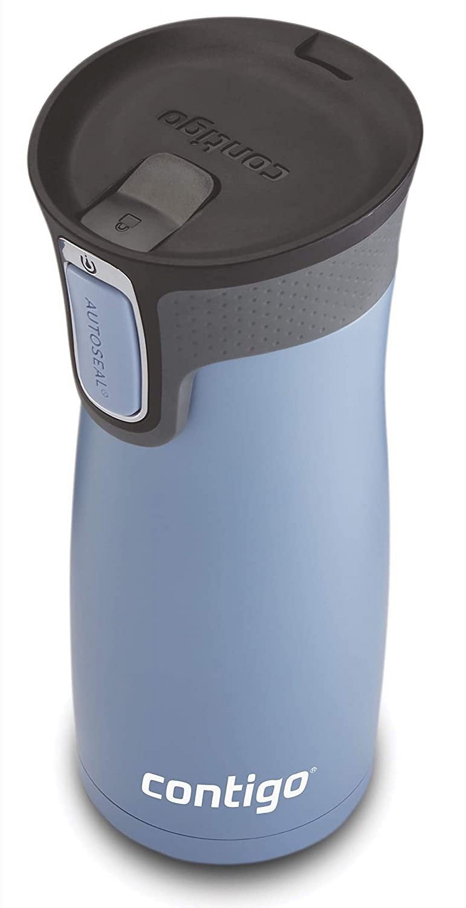 Contigo AUTOSEAL West Loop 2.0 Travel Mug, 16 oz., Stainless Steel with Black Button C098H