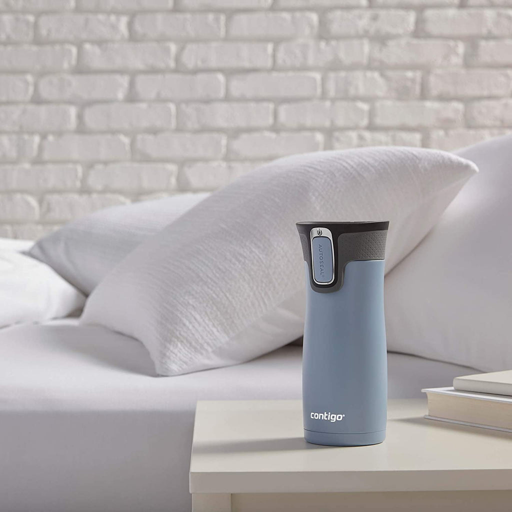 Contigo AUTOSEAL West Loop 2.0 Travel Mug, 16 oz., Stainless Steel with Black Button C098H