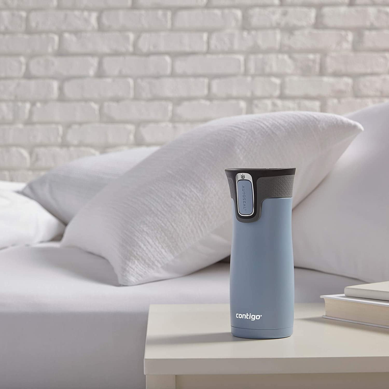 Contigo AUTOSEAL West Loop 2.0 Travel Mug, 16 oz., Stainless Steel with Black Button C098H