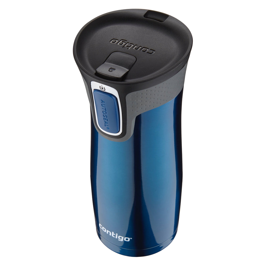 Contigo AUTOSEAL West Loop 2.0 Travel Mug, 16 oz., Stainless Steel with Black Button C098H