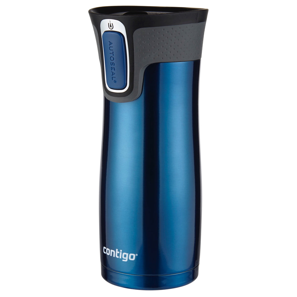 Contigo AUTOSEAL West Loop 2.0 Travel Mug, 16 oz., Stainless Steel with Black Button C098H