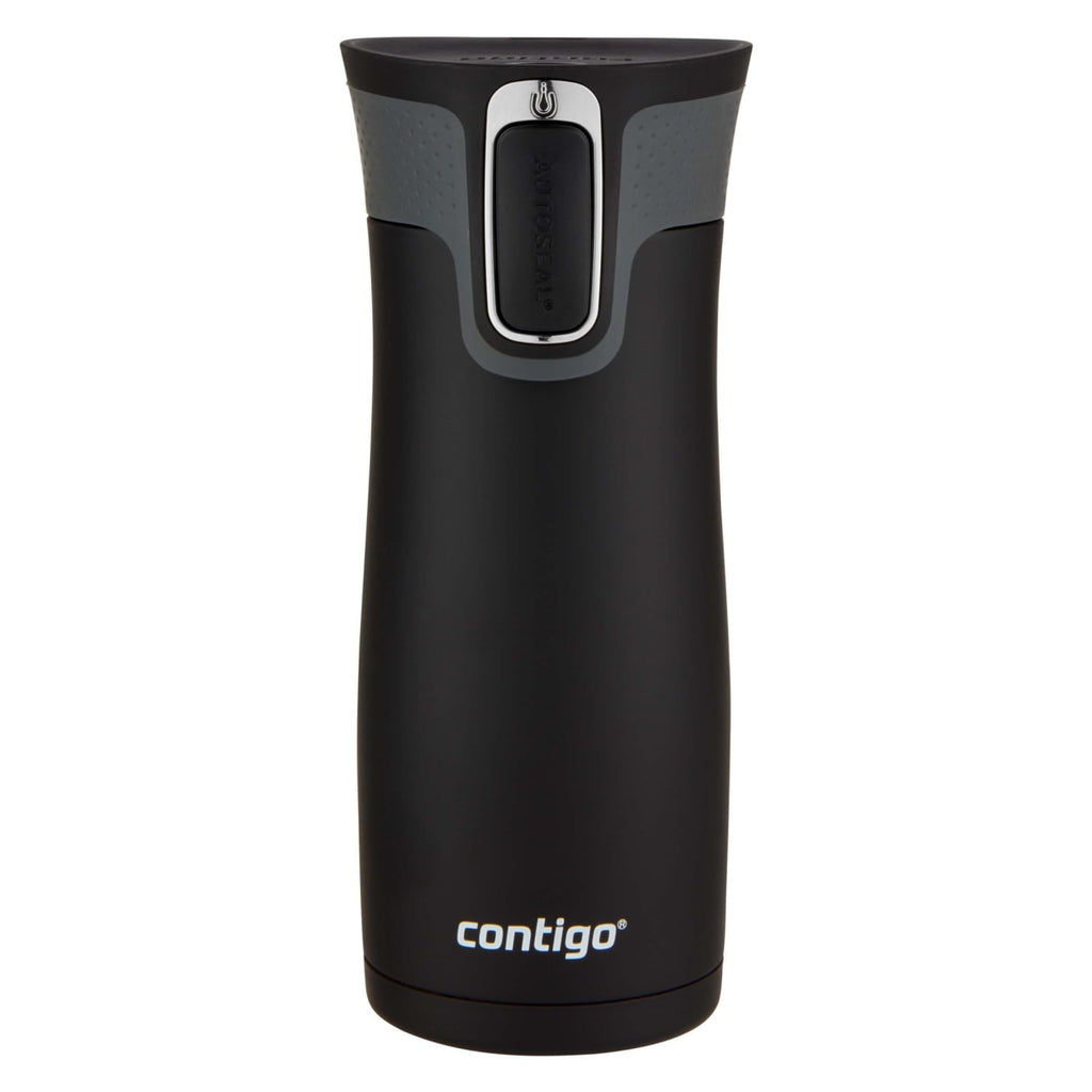 Contigo AUTOSEAL West Loop 2.0 Travel Mug, 16 oz., Stainless Steel with Black Button C098H