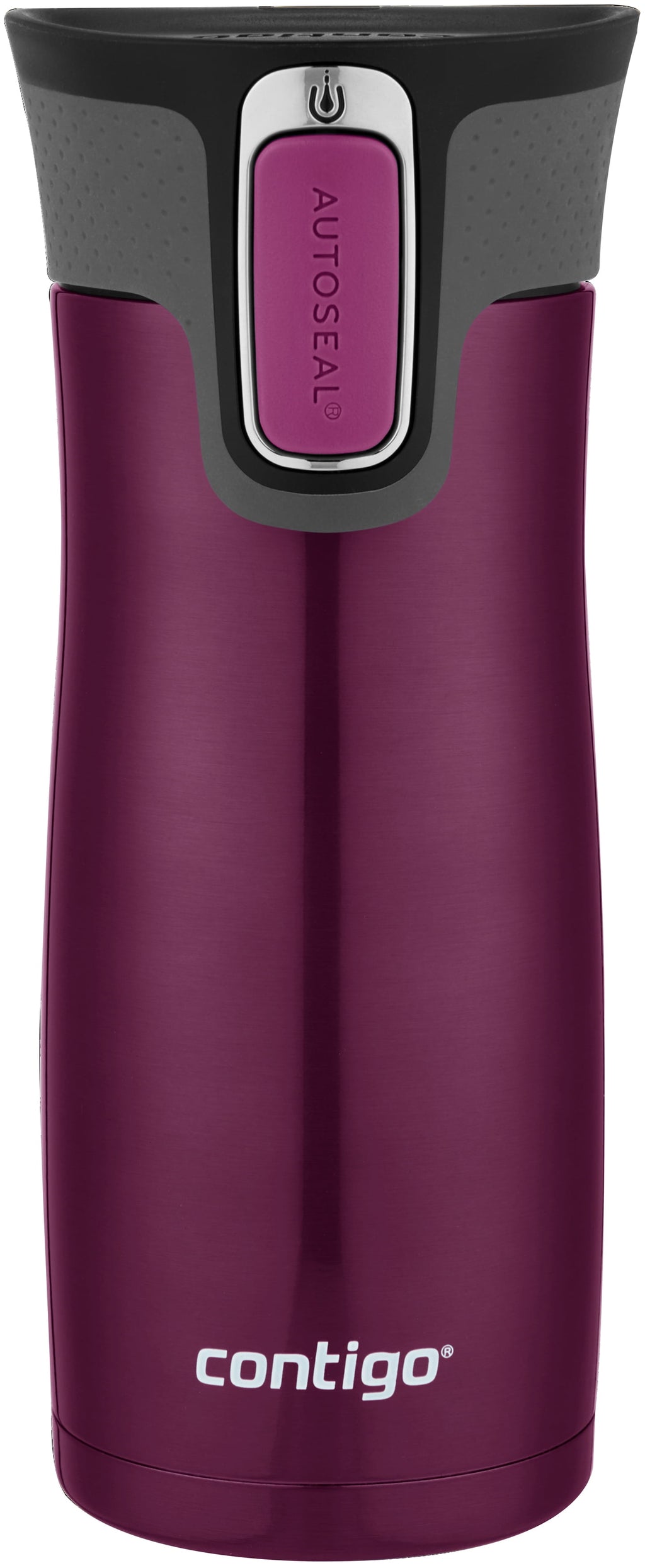 Contigo AUTOSEAL West Loop 2.0 Travel Mug, 16 oz., Stainless Steel with Black Button C098H