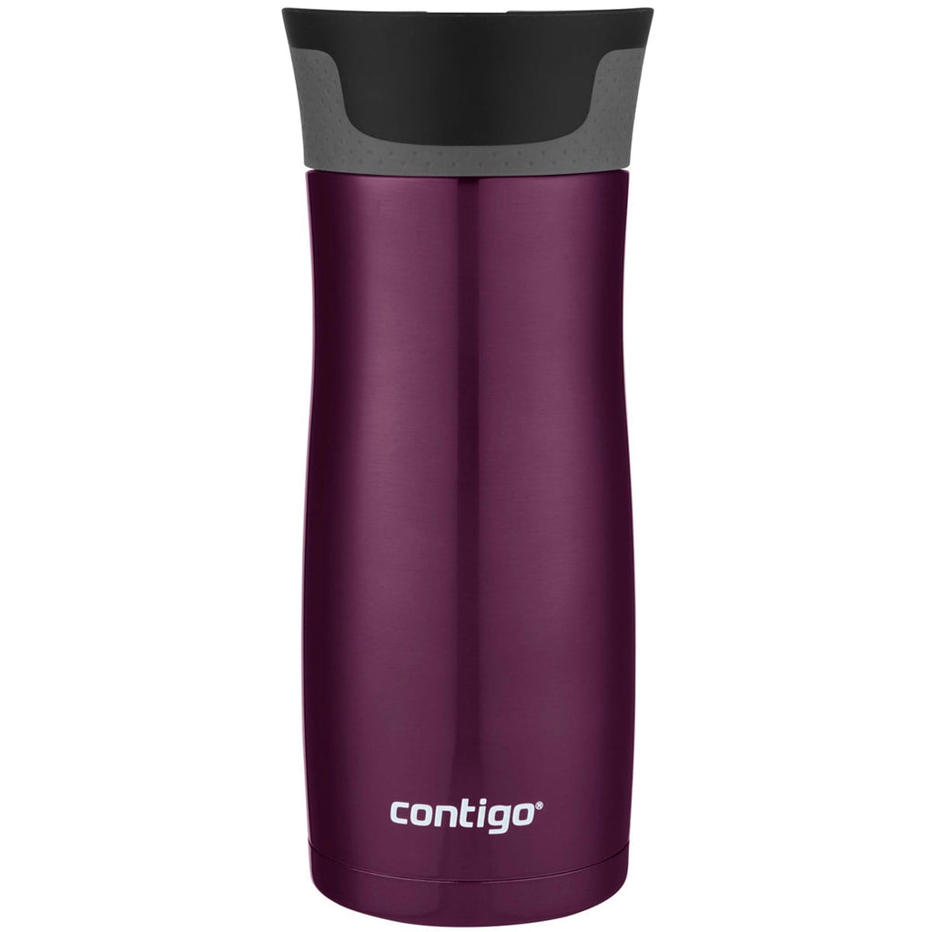 Contigo AUTOSEAL West Loop 2.0 Travel Mug, 16 oz., Stainless Steel with Black Button C098H