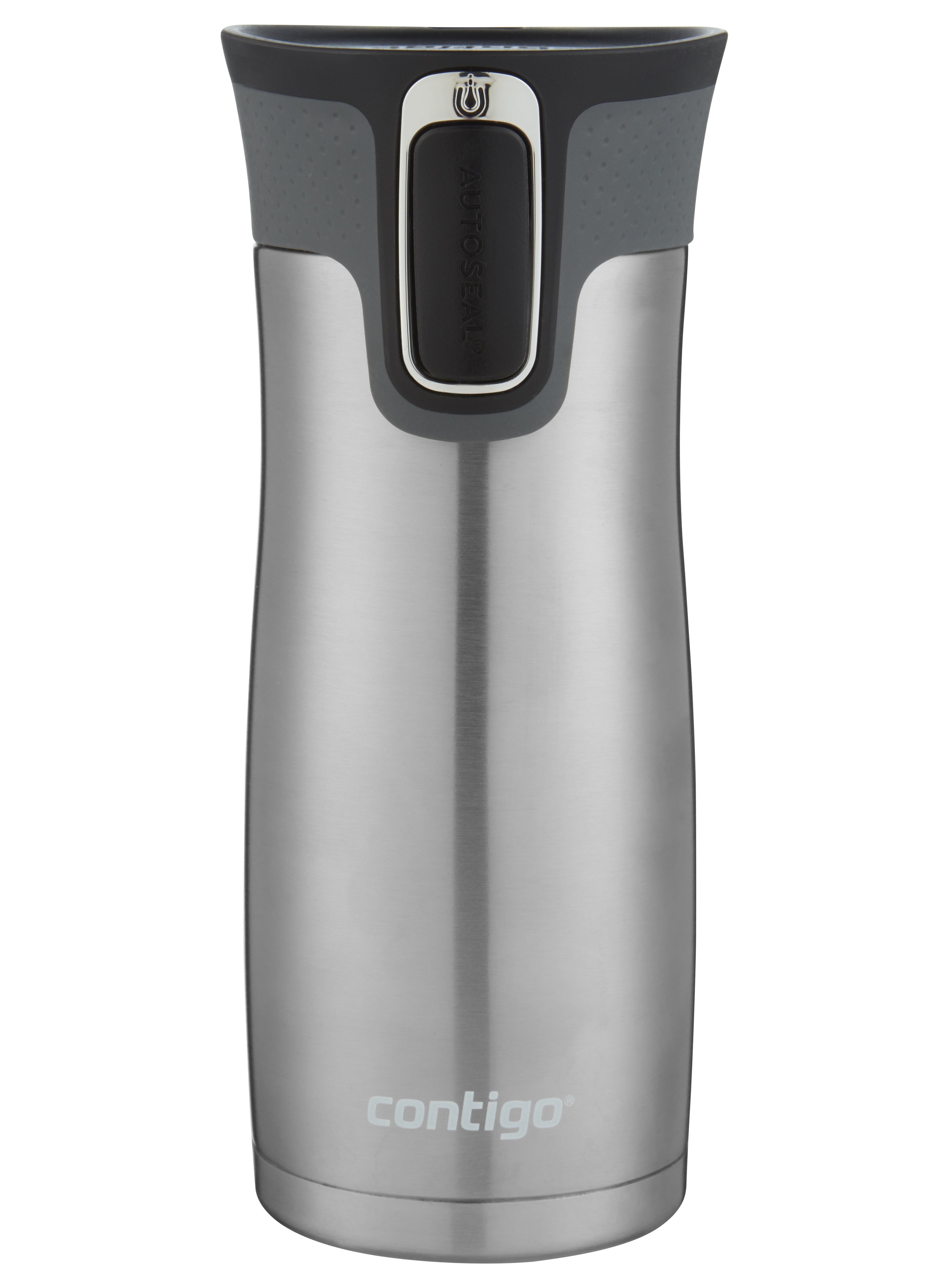 Contigo AUTOSEAL West Loop 2.0 Travel Mug, 16 oz., Stainless Steel with Black Button C098H
