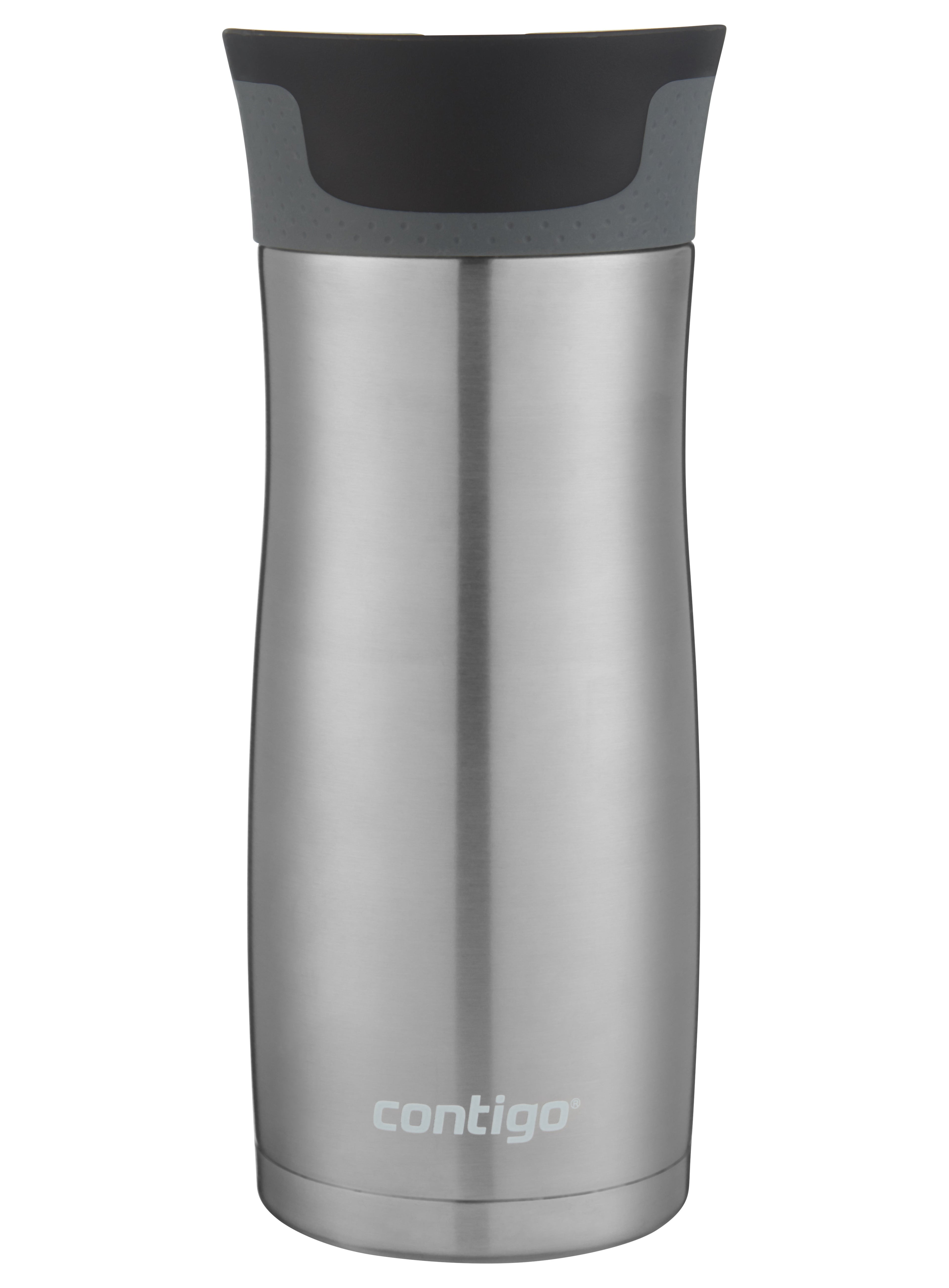 Contigo AUTOSEAL West Loop 2.0 Travel Mug, 16 oz., Stainless Steel with Black Button C098H