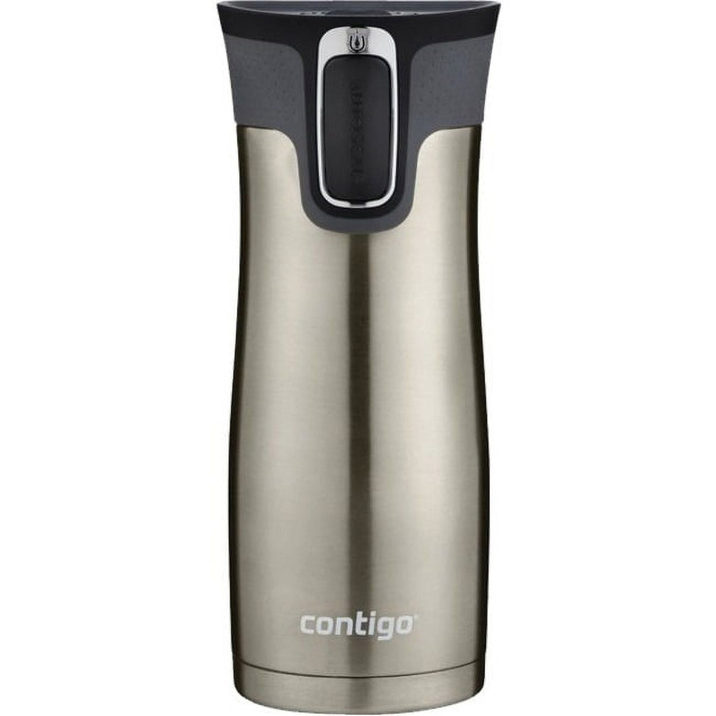 Contigo AUTOSEAL West Loop 2.0 Travel Mug, 16 oz., Stainless Steel with Black Button C098H