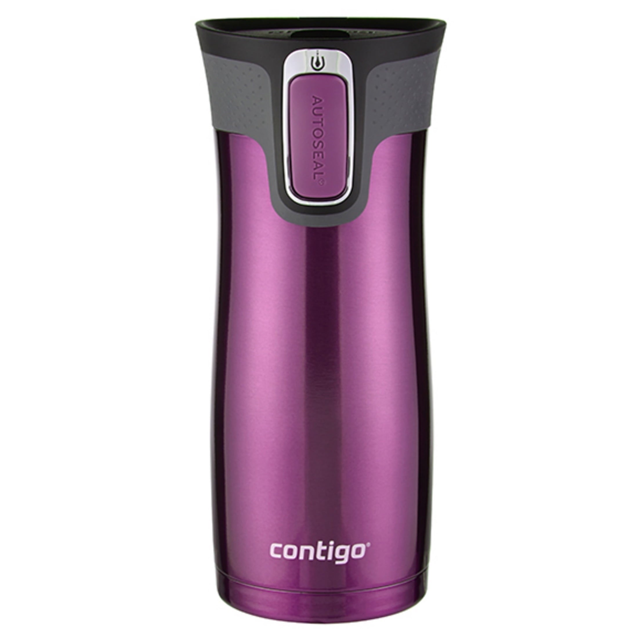 Contigo AUTOSEAL West Loop 2.0 Travel Mug, 16 oz., Stainless Steel with Black Button C098H