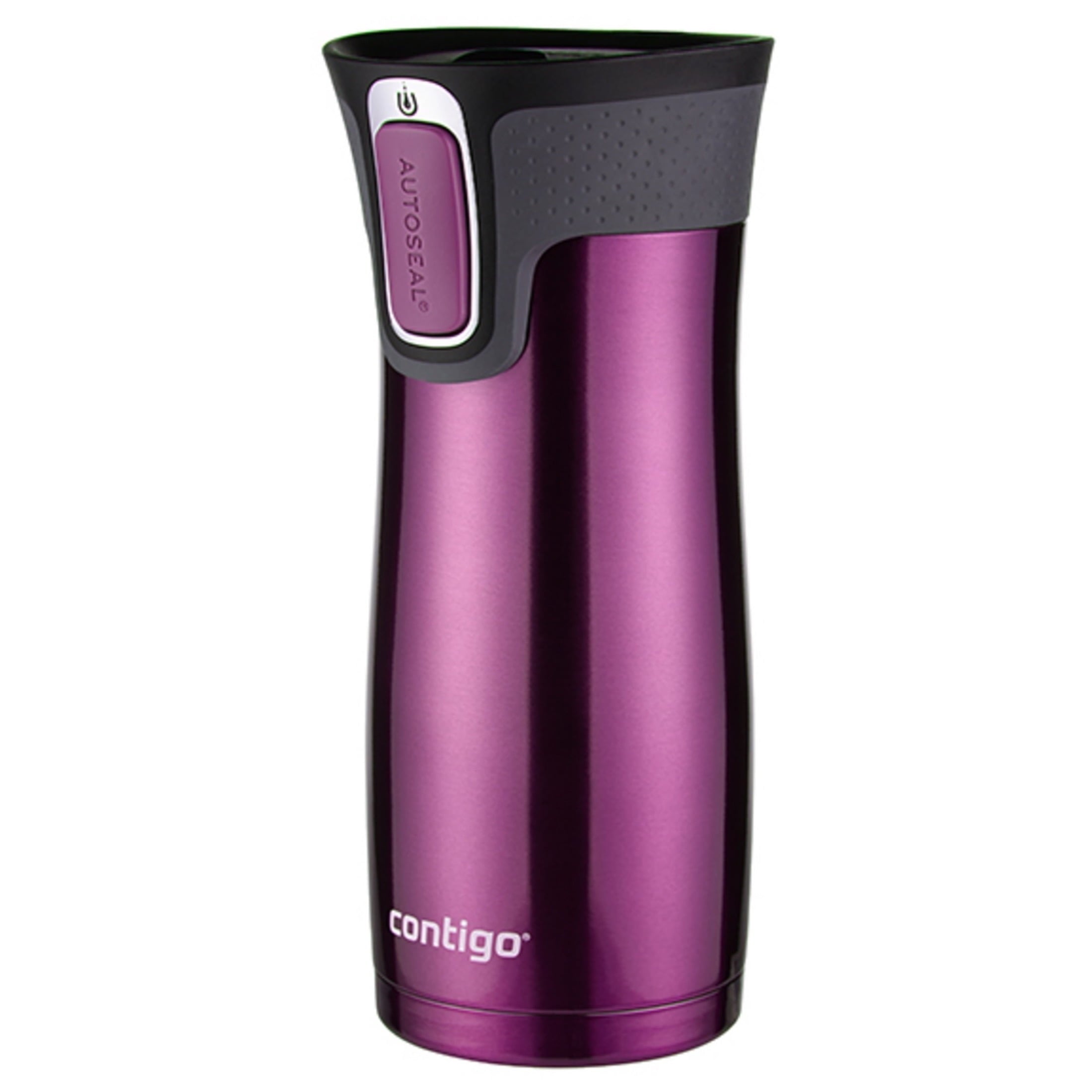 Contigo AUTOSEAL West Loop 2.0 Travel Mug, 16 oz., Stainless Steel with Black Button C098H