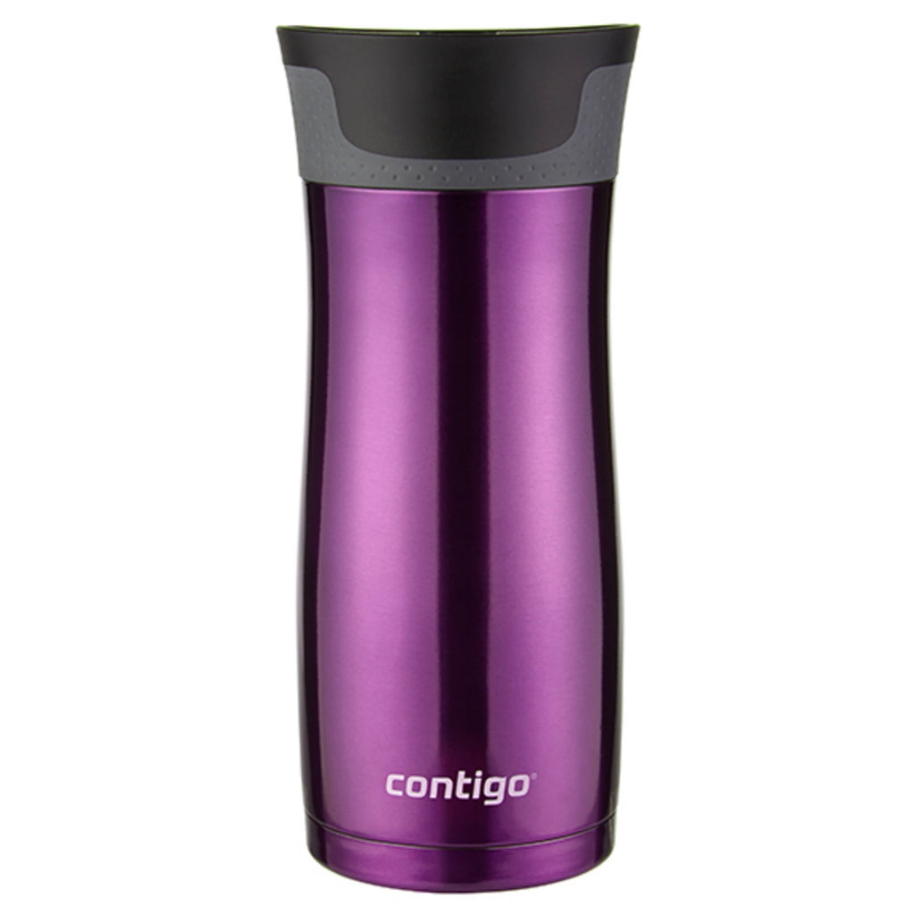 Contigo AUTOSEAL West Loop 2.0 Travel Mug, 16 oz., Stainless Steel with Black Button C098H