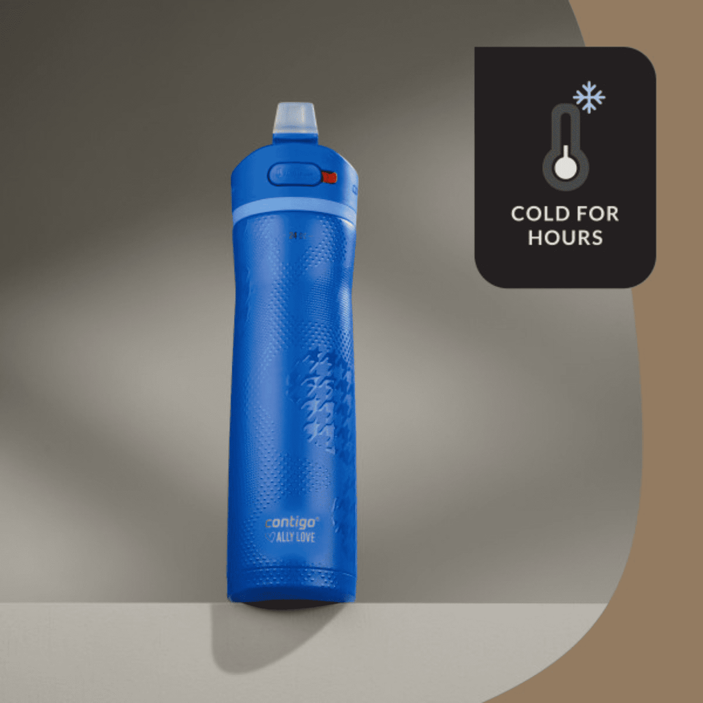 Contigo x Ally Love Ashland Chill 2.0 Stainless Steel Water Bottle with Autospout Lid, 24 oz, Oatmilk C092Y