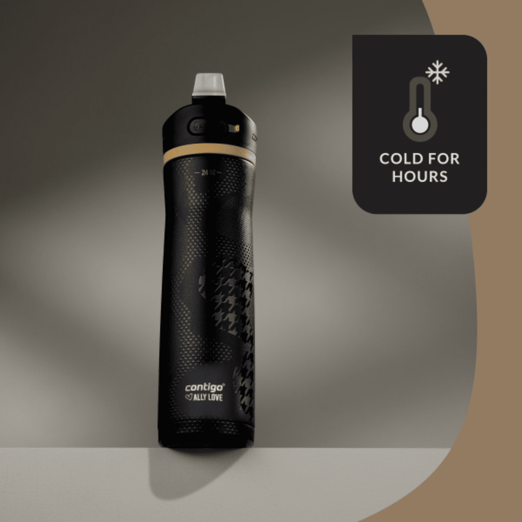 Contigo x Ally Love Ashland Chill 2.0 Stainless Steel Water Bottle with Autospout Lid, 24 oz, Oatmilk C092Y
