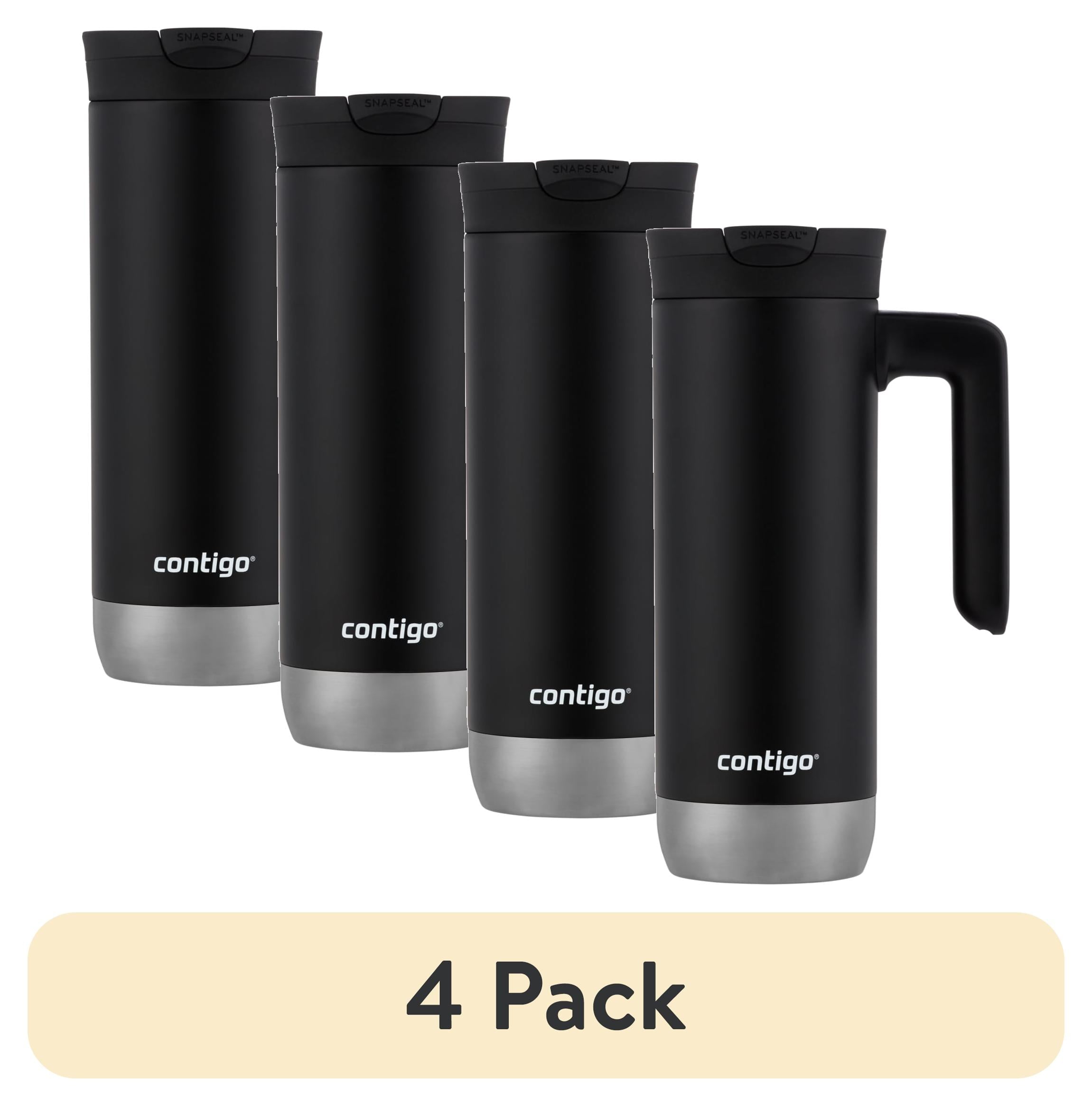 Contigo Huron 2.0 Stainless Steel Travel Mug with SNAPSEAL Lid and Handle in Black, 20 fl oz. C005V