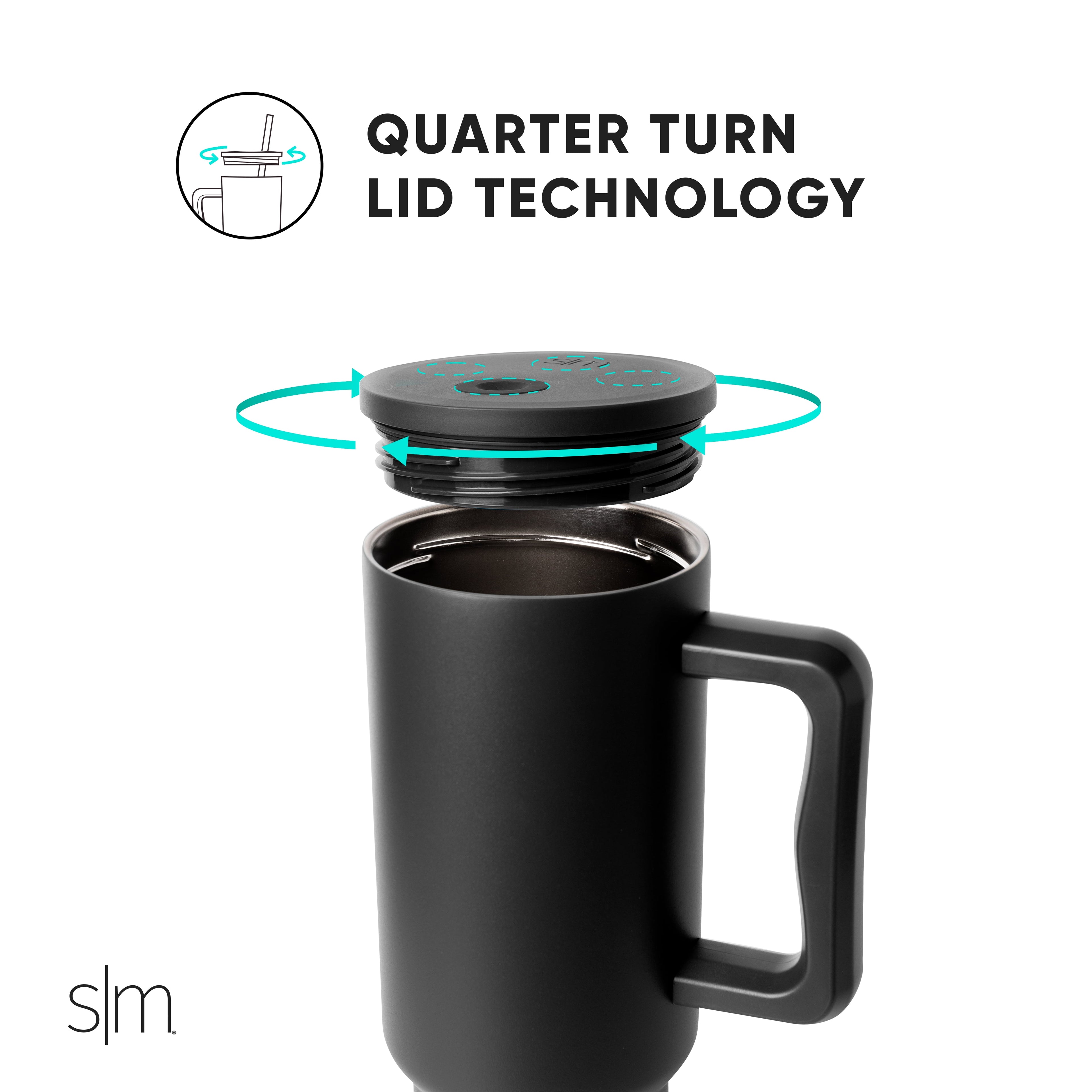 Simple Modern 40 fl oz Insulated Stainless Steel Trek Tumbler with Straw Lid | Blush C392R
