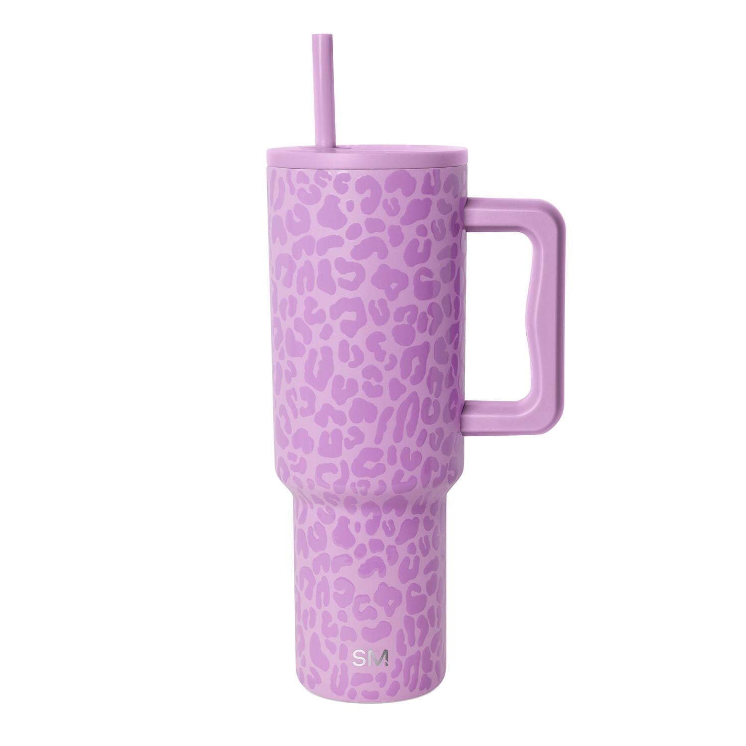 Simple Modern 40 fl oz Insulated Stainless Steel Trek Tumbler with Straw Lid | Blush C392R