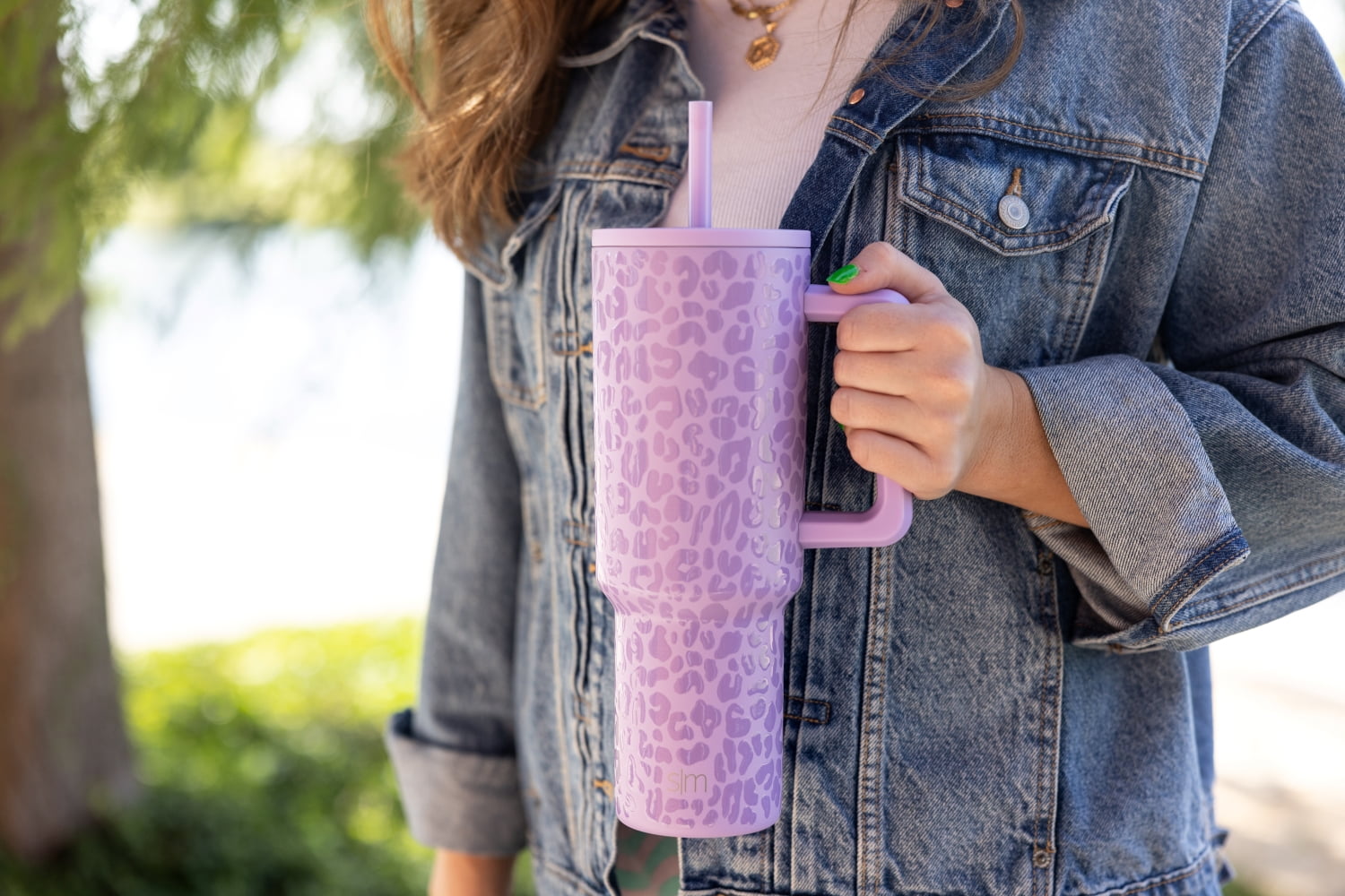 Simple Modern 40 fl oz Insulated Stainless Steel Trek Tumbler with Straw Lid | Blush C392R