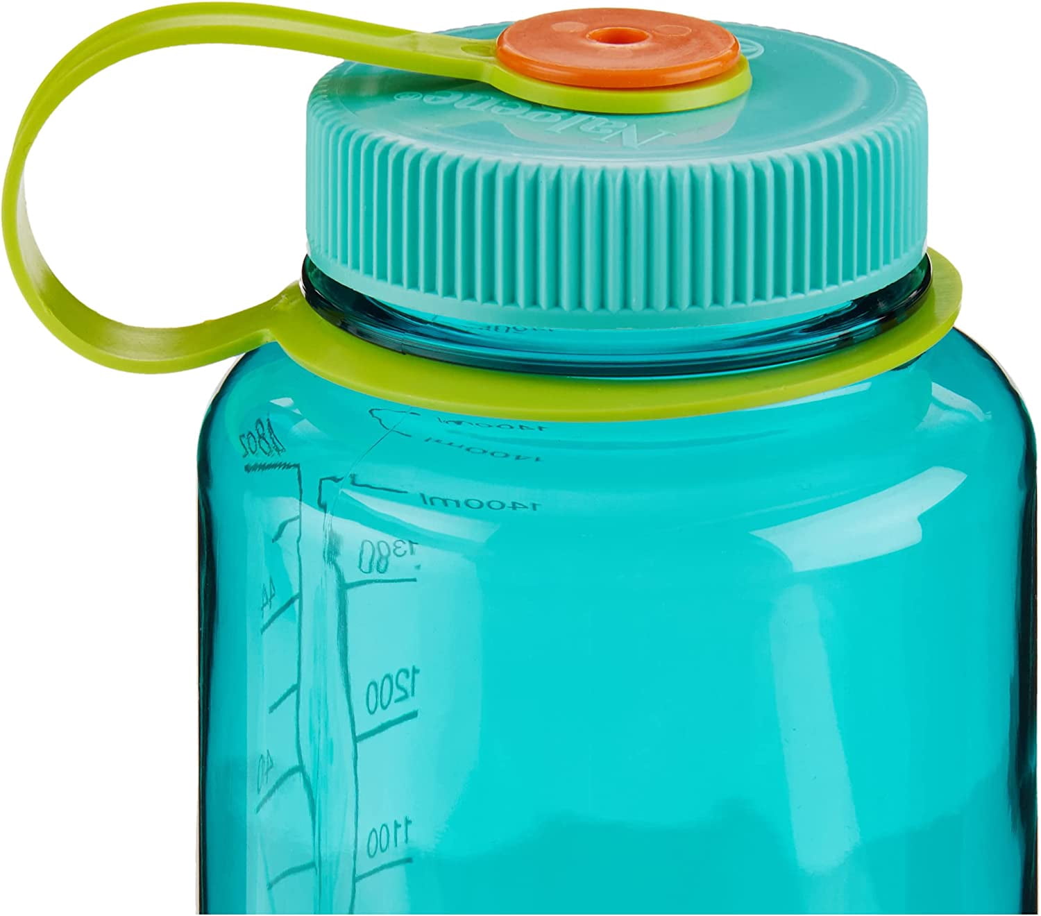 Nalgene Sustain Tritan BPA-Free Water Made with Material Derived from 50% Plastic Waste (using ISCC certified mass balance), 48 OZ, Wide Mouth, Cerulean C149G