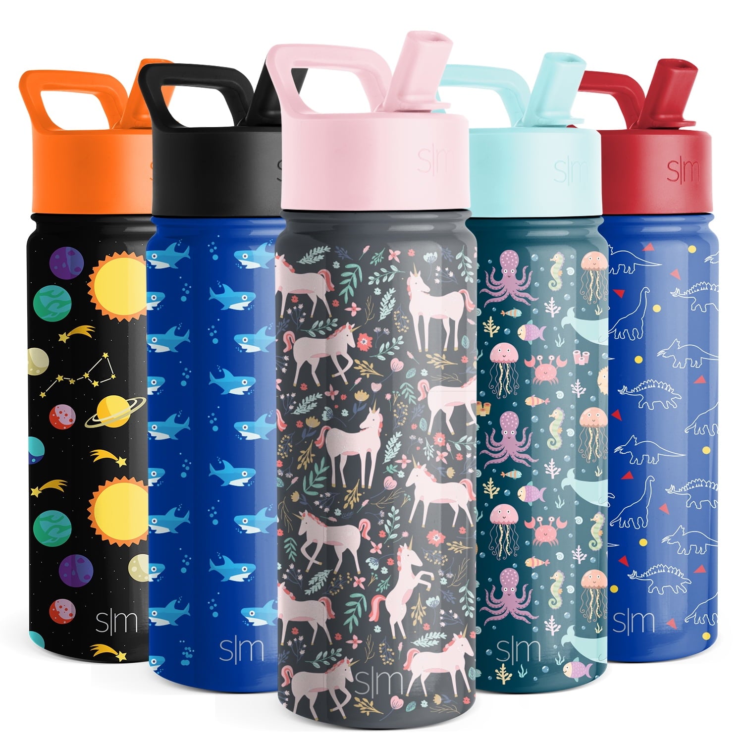 Simple Modern Summit Water Bottle Straw Lid Vacuum Insulated Stainless Steel Bottle | 14 fl oz C431V