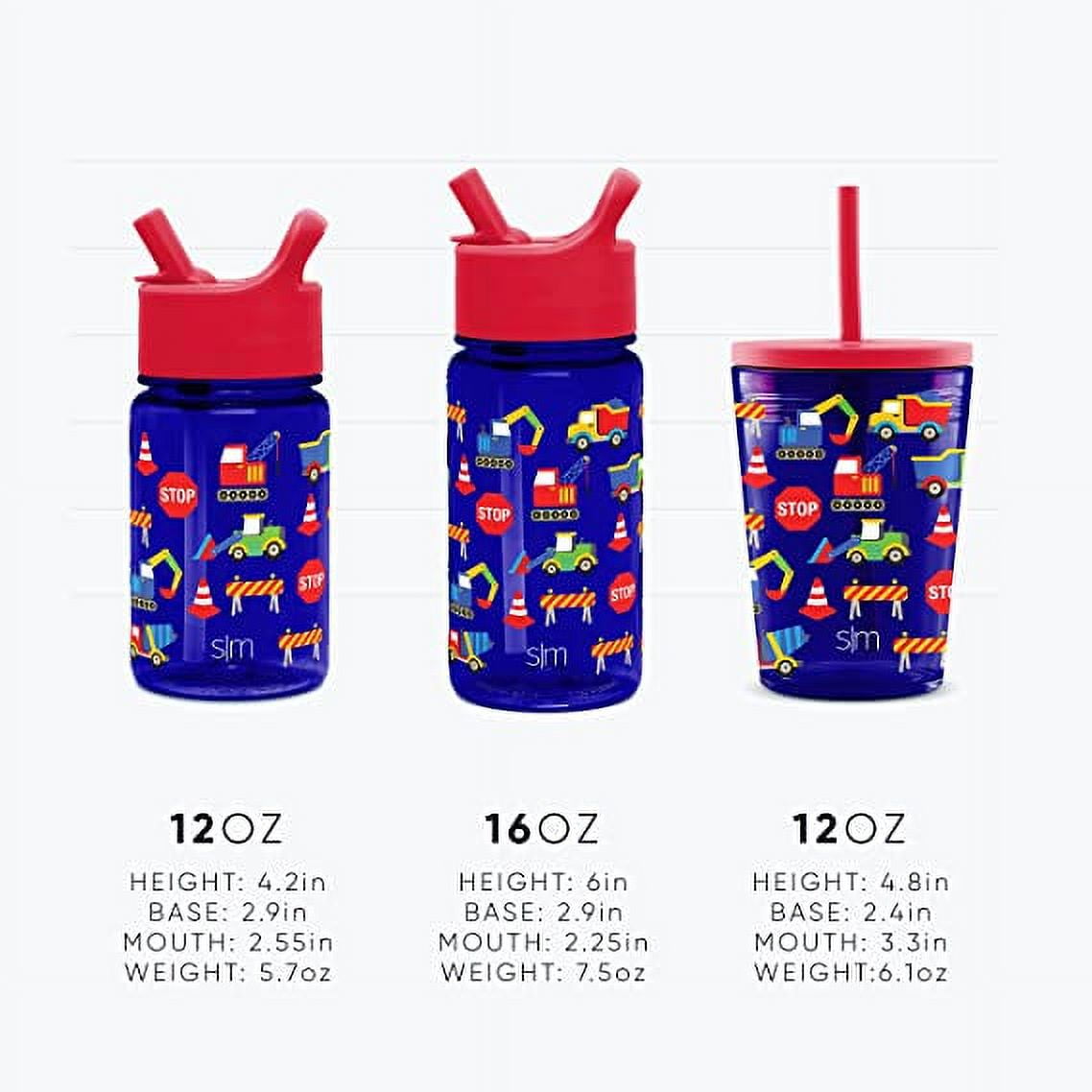 Simple Modern Summit Water Bottle Straw Lid Vacuum Insulated Stainless Steel Bottle | 14 fl oz C431V