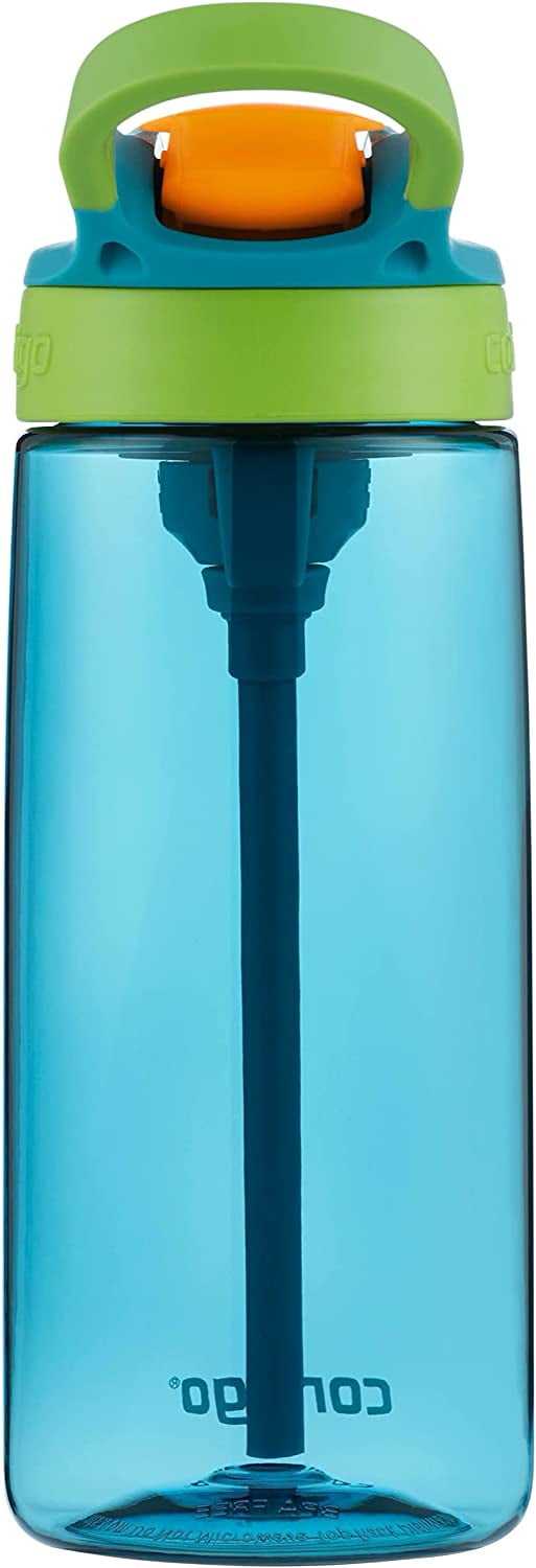 Contigo Kid's 20 oz. AutoSpout Straw Water Bottle - Juniper/Limelight C032F