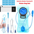 TAGVO Hydration Bladder 2 Liter BPA Free 70oz + Cleaning Brushes Kit, Leakproof Water Bladder Travel Reservoir Hydration Bag, Easy Cleaning by 3 Brushes and Air Drying by Collapsible Frame C383F