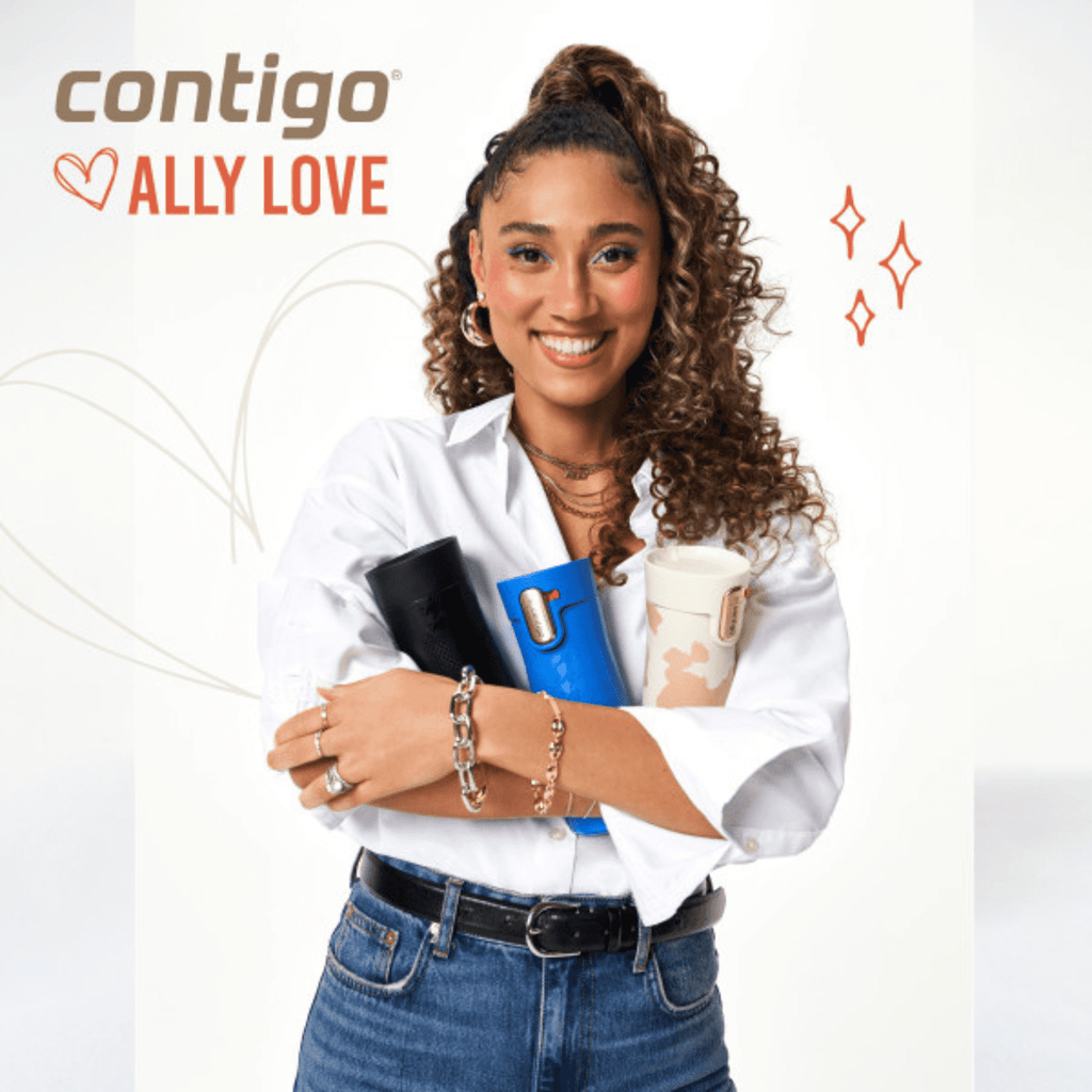 Contigo x Ally Love Autoseal West Loop Vacuum-Insulated Stainless Steel Travel Mug with Easy-Clean Lid, 16 oz, Stellar Jay C028F