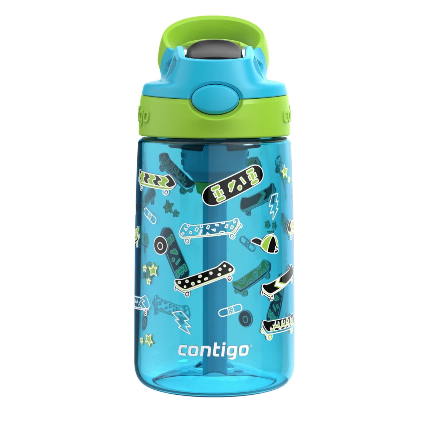 Contigo Aubrey Leak-Proof Spill-Proof Water Bottle, Blue, 14 oz. C004K