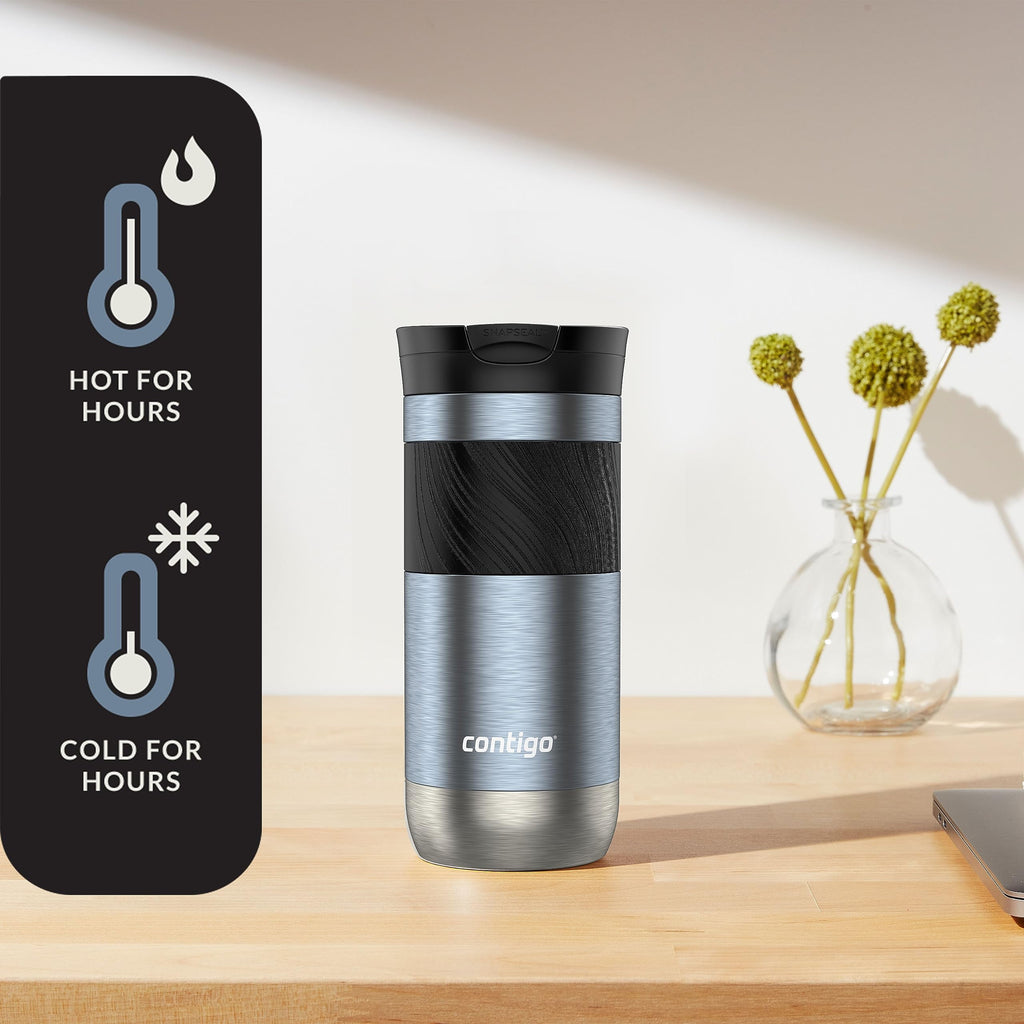 Contigo Byron 2.0 Stainless Steel Travel Mug with SNAPSEAL Lid and Grip, 16oz. C050S
