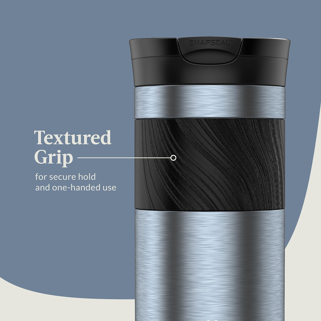 Contigo Byron 2.0 Stainless Steel Travel Mug with SNAPSEAL Lid and Grip, 16oz. C050S