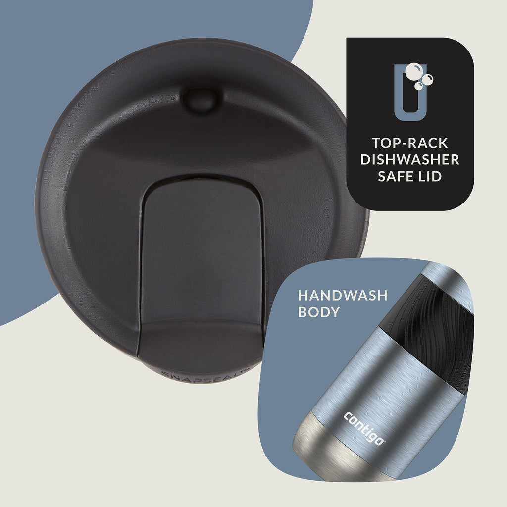 Contigo Byron 2.0 Stainless Steel Travel Mug with SNAPSEAL Lid and Grip, 16oz. C050S